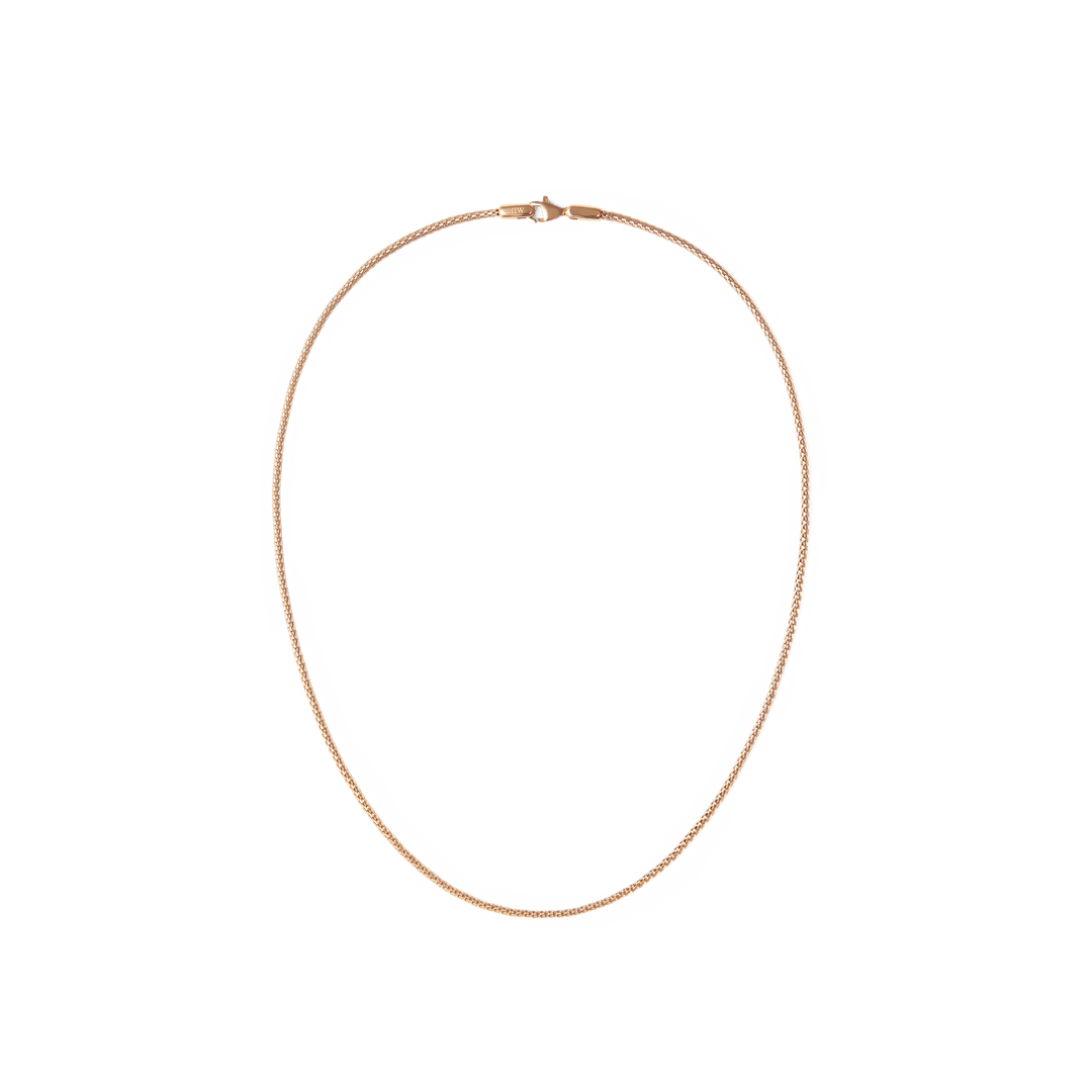 Tide Mesh Necklace Rose Gold 1.8