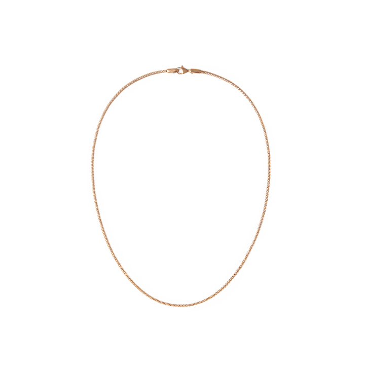 Tide Mesh Necklace Rose Gold 1.8