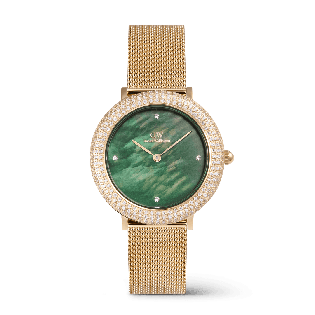 Crystalline Bezel Evergold Green