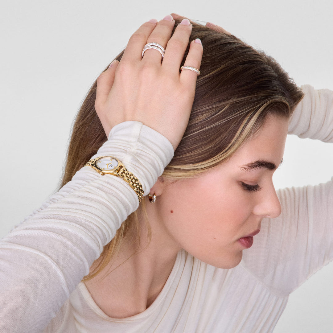 Pavé Ring Gold 3 mm