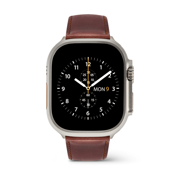 Smartwatch Leather Strap St Mawes Silver