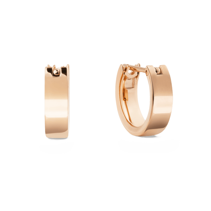Line Earring Polished Rose Gold 3.5mm