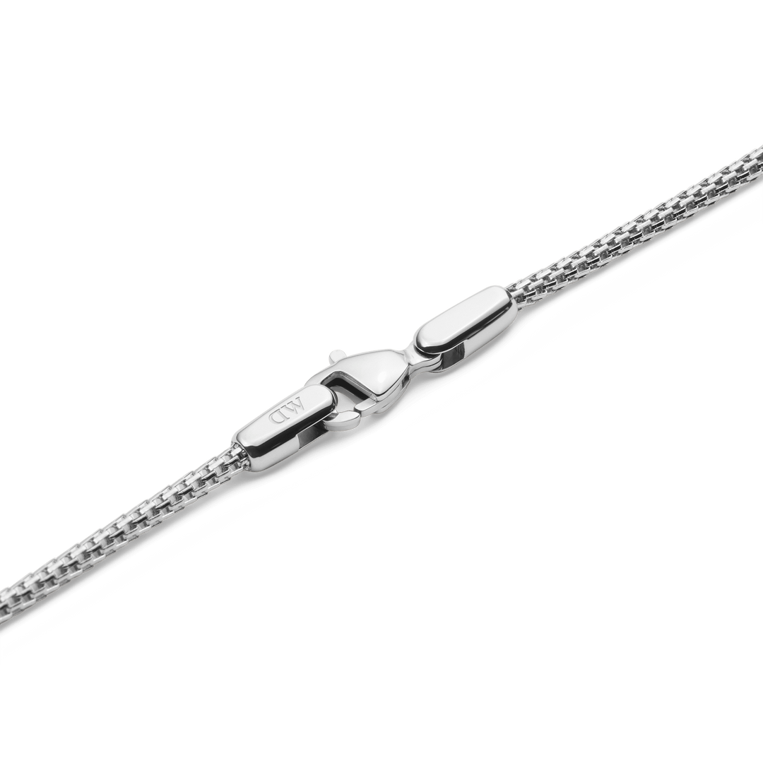 Tide Mesh Necklace Silver 1.8