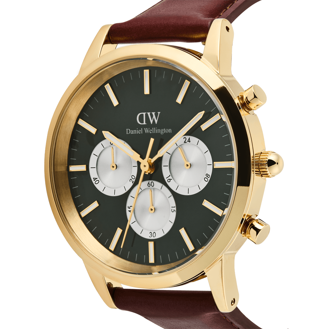 Iconic Chronograph  St Mawes Emerald Panda Gold