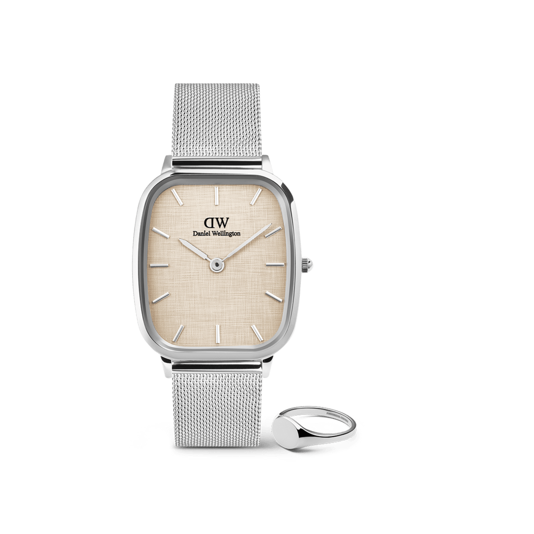 Marlon & Classic Mini Signet Ring Silver Set