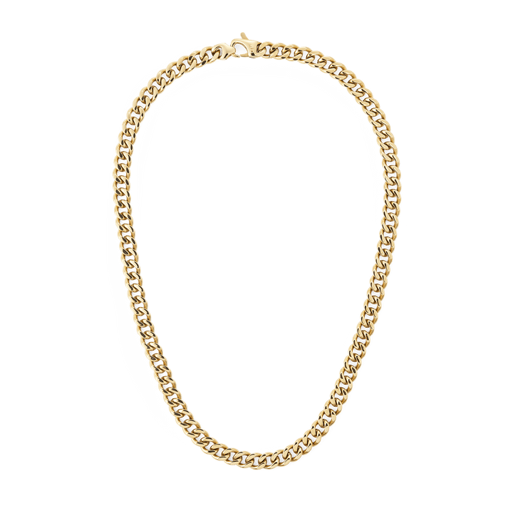 Ellipse Cuban Chain Necklace Gold