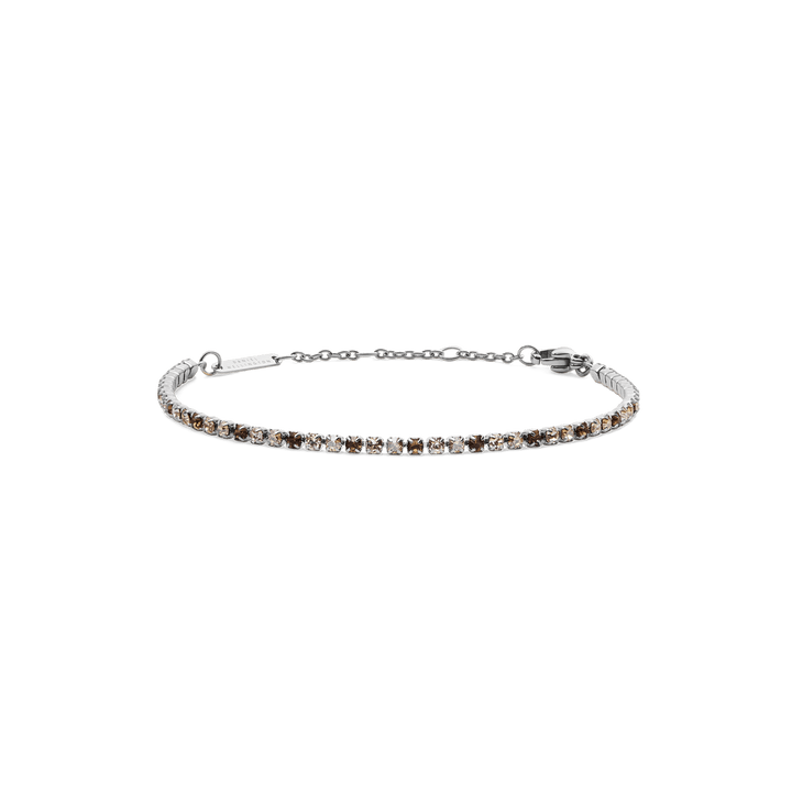 Classic Tennis Bracelet Honey Combo Silver