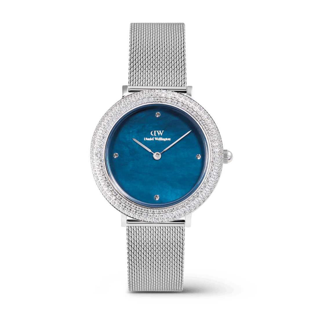 Crystalline Bezel Sterling Blue