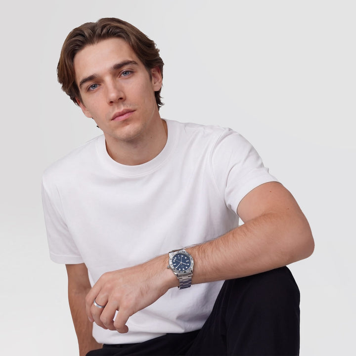 Line Ring Brushed Silver 4.5mm