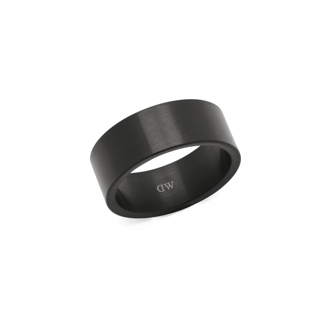Line Ring Brushed Graphite 8mm
