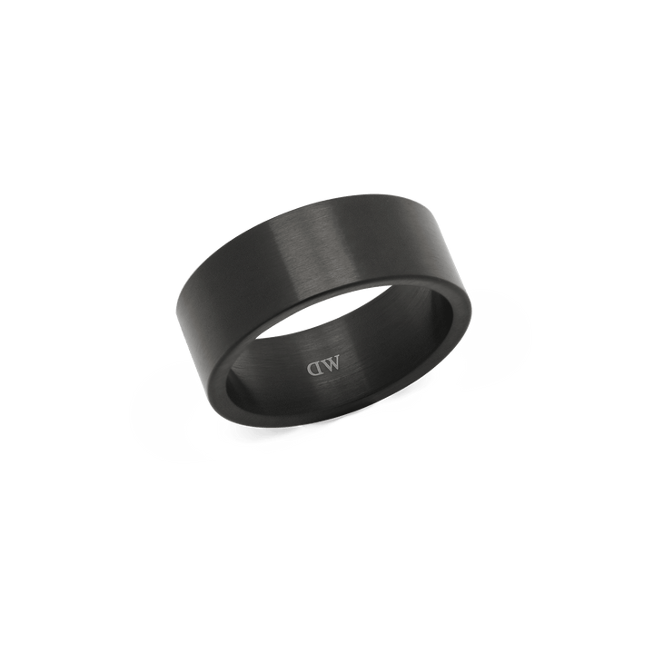 Line Ring Brushed Graphite 8mm