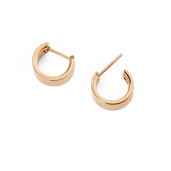 Line Earring Polished Rose Gold 5.5mm