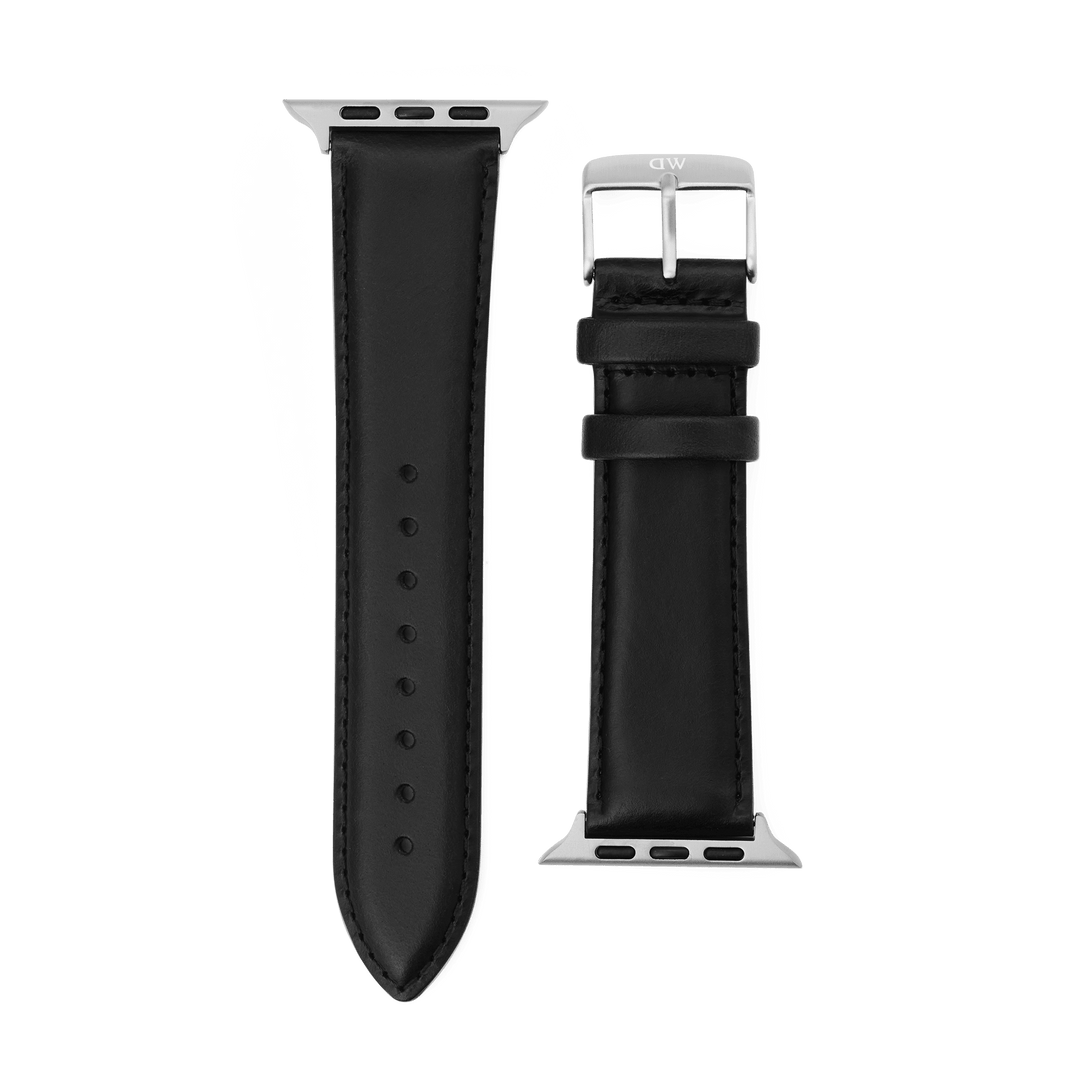 Smartwatch Leather Strap Sheffield Silver