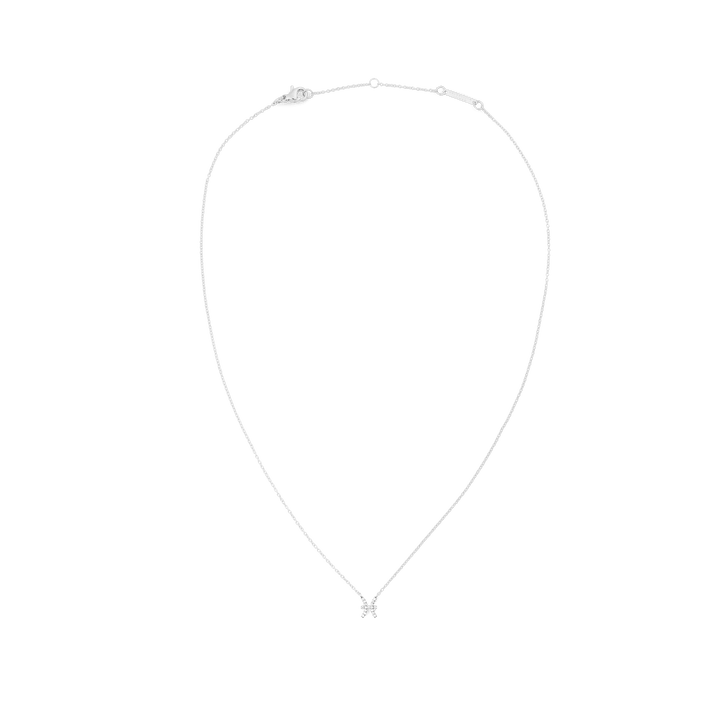 Crystal Zodiac Chain Necklace Silver