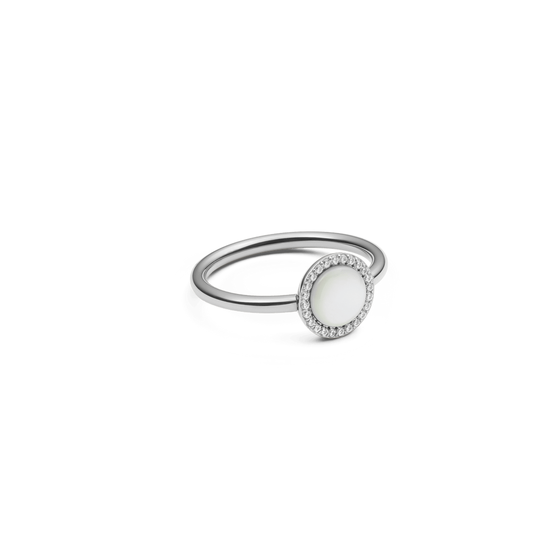 Audrey Ring Mother of Pearl Silver