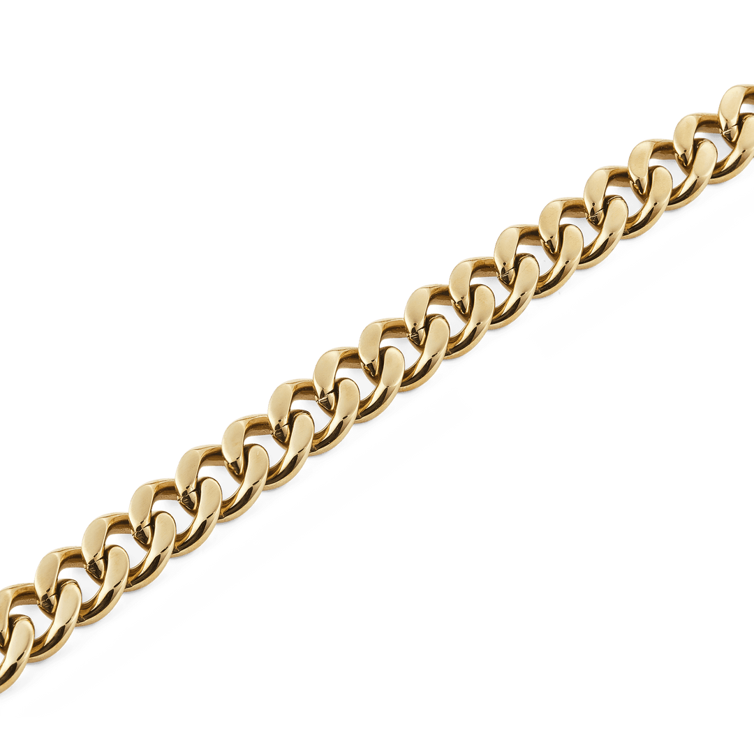 Ellipse Cuban Chain Necklace Gold