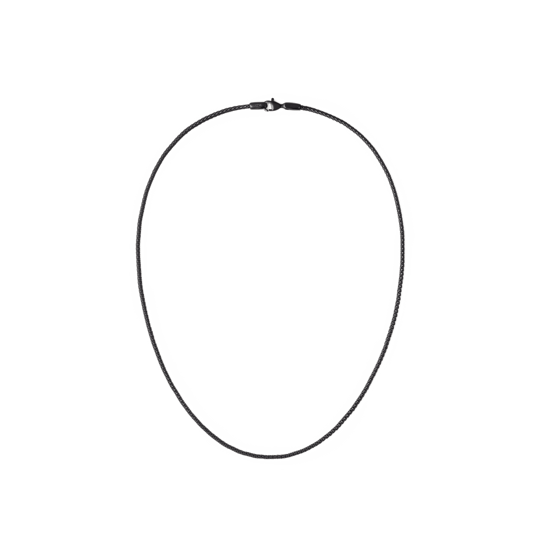 Tide Mesh Necklace Black 1.8