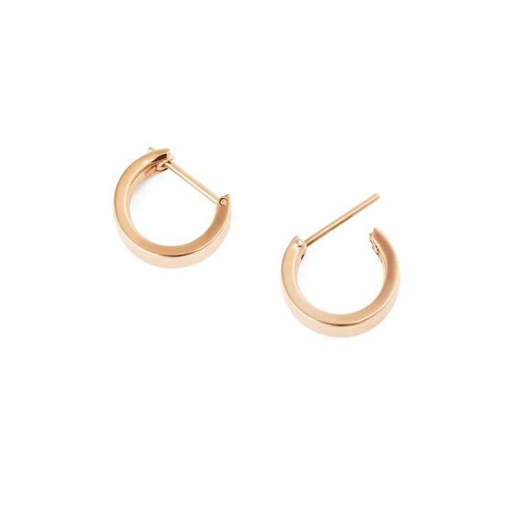 Line Earring Polished Rose Gold 3.5mm
