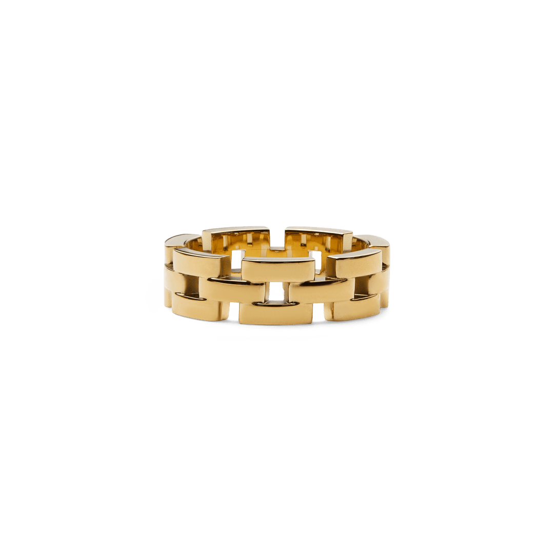 3-Link Ring Gold