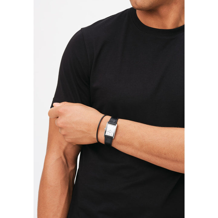 Bound Black Crocodile Silver