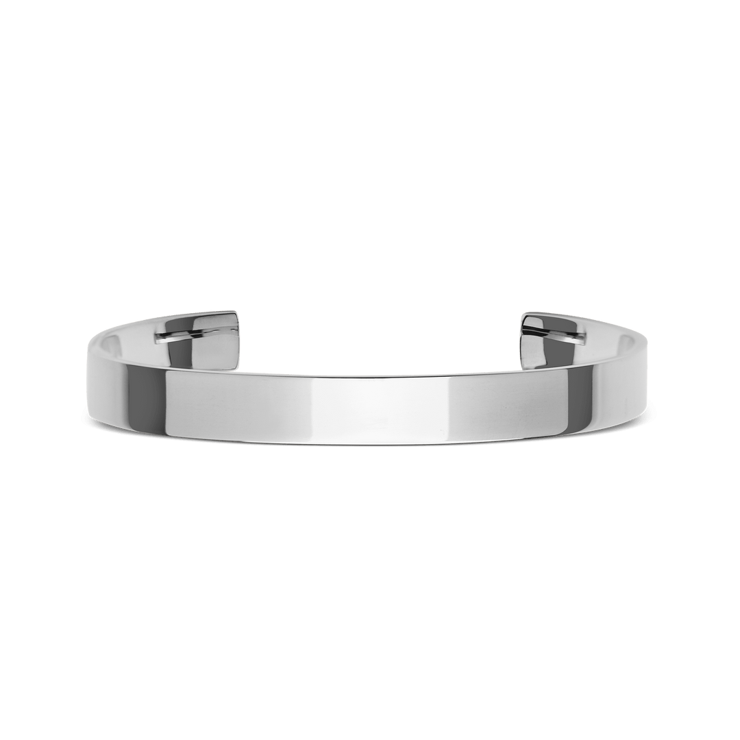 Line Cuff Polished Silver