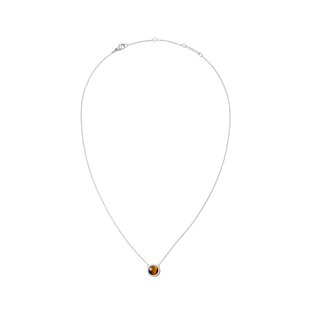 Audrey Necklace Tiger Eye Silver